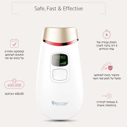 היתרונות של מכשיר IPL להסרת שיער MC-1280