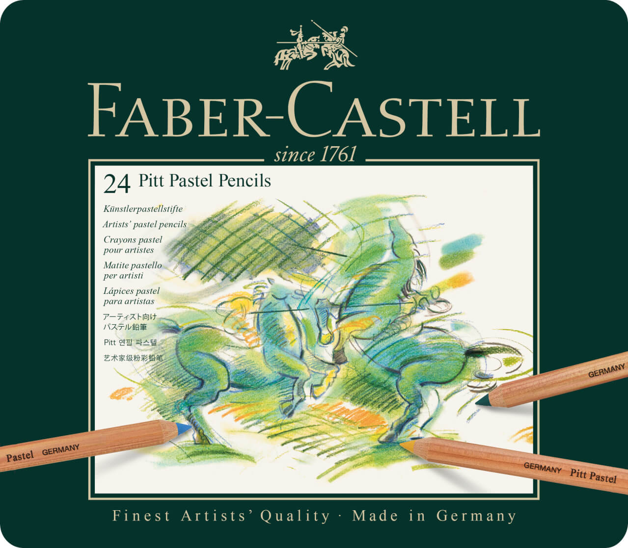 סט 24 יח עפרון צבעוני Faber castel pastel