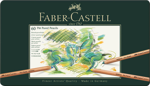 סט 60 עפרונות מקצועיים faber castell pitt