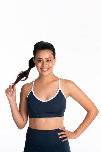 טופ כתפיות עם פס ACTIVE 