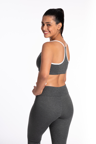 טופ כתפיות עם פס ACTIVE 