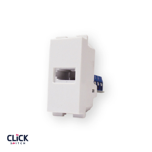 שקע  CLICK טלפון 1 מודול בצבע לבן 