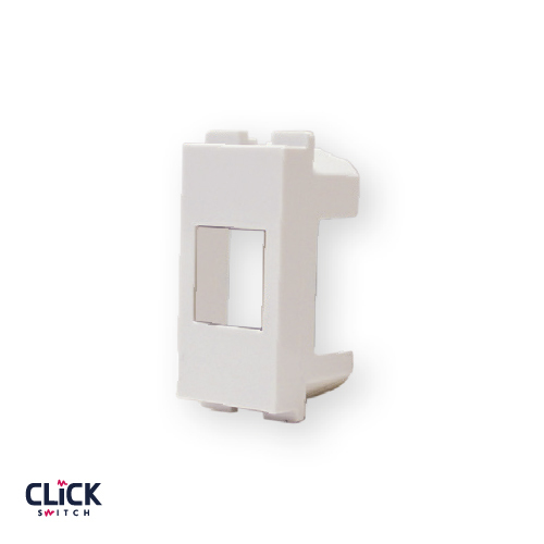 פלסטיק לשקע  CLICK מחשב RJ45 Cat.5e  מודול 1 בצבע לבן 