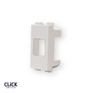 פלסטיק לשקע  CLICK מחשב RJ45 Cat.5e  מודול 1 בצבע לבן 