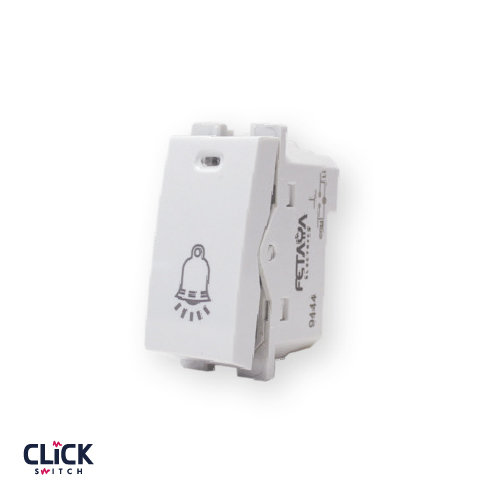לחצן פעמון CLICK מואר 1 מודול מתח/זרם 14V/80MA בצבע לבן 