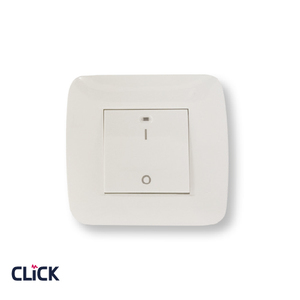 מפסק דוד דו-פול רחב  CLICK לקופסא עגולה (55) מתח/זרם 230/16A בצבע לבן 