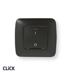 מפסק דוד דו-פול רחב  CLICK לקופסא עגולה (55) מתח/זרם 230/16A בצבע שחור מט 