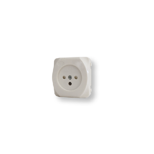 שקע YARDEN PG-1 נמוך עם תריס בטחון בצבע לבן מתח/זרם 230V/16A