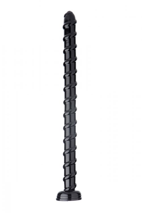 דילדו אנאלי שחור באורך כולל של כ- 50 ס"מ Hosed 19 Inch Swirl Anal Snake