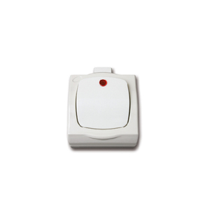 לחצן מדרגות מואר YARDEN בצבע לבן מתח/זרם 230V/10A