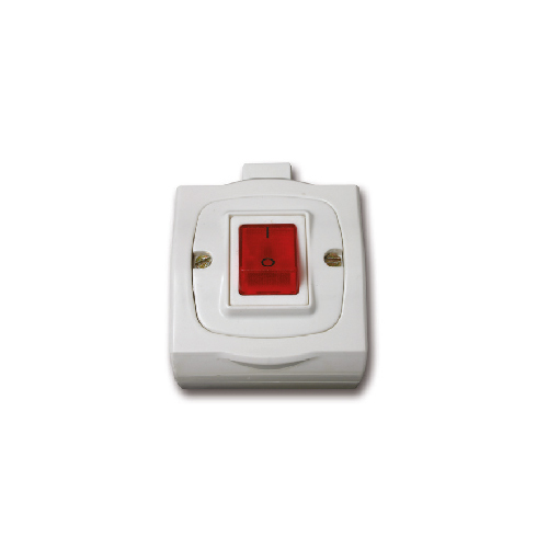 מפסק לדוד מואר רוקר YARDEN בצבע לבן מתח/זרם 230V/10A