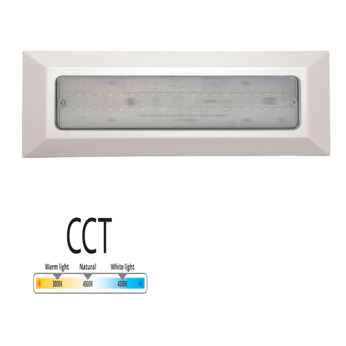 גוף תאורה שבילית לד מלבני הספק 4.4W מוגן IP65 גוון אור 30-45-65 כולל כוונון CCT