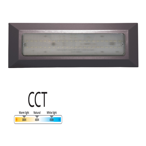 גוף תאורה שבילית לד מלבני הספק 4.4W מוגן IP65 גוון אור 30-45-65 כולל כוונון CCT