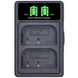 מטען כפול לסוללת Panasonic DMW-BLF19