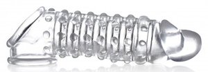 שרוול מאריך עם תוספת של כ- 4 ס"מ לאיבר המין XR Brands - 1.5 Inch Penis Enhancer Sleeve