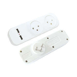 מפצל T-2 כולל 2 שקעי טעינה USB 2.4A 