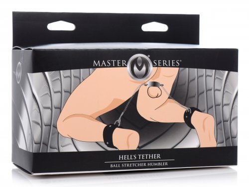 סט אזיקים עם משקולת לאשכים  XR Brands - Hells Tether Ball Stretcher Humbler