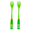 זוג כפיות האכלה ארגונומיות לגיל 4 חודשים ומעלה - ירוק