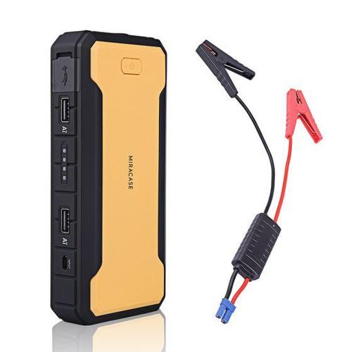 ערכת מיני בוסטר מקצועי לרכב - 12000mAh -  מירה קייס  Miracase PowerBank USB
