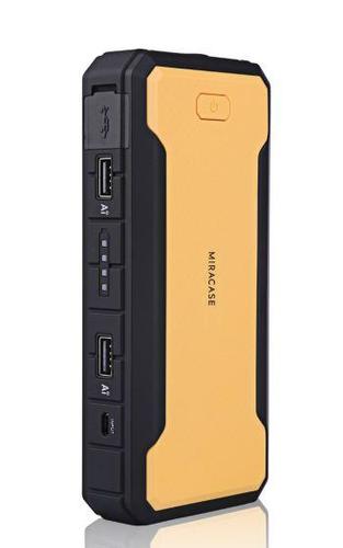ערכת מיני בוסטר מקצועי לרכב - 12000mAh -  מירה קייס  Miracase PowerBank USB