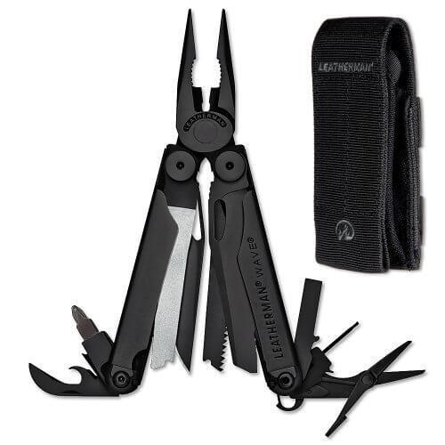 לדרמן מושחר Leatherman Wave Black 