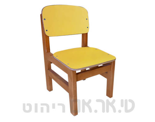 כסא גן ילדים דגם הדר בצבע צהוב