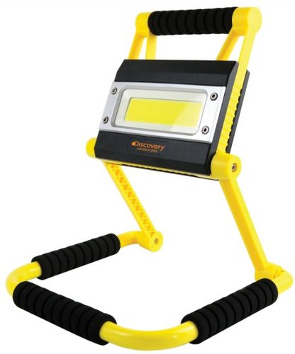 פנס חירום נייד עוצמתי מתכוונן DS-240 כולל סוללת גיבוי לטעינת טלפונים סלולריים Discovery
