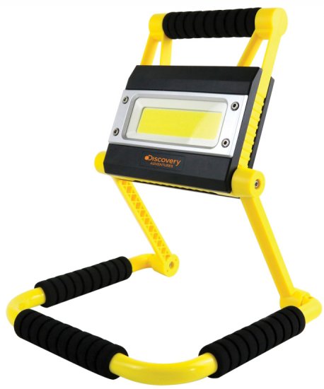 פנס חירום נייד עוצמתי מתכוונן DS-240 כולל סוללת גיבוי לטעינת טלפונים סלולריים Discovery