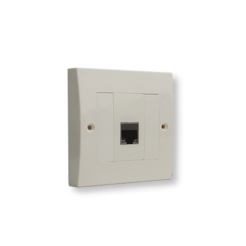 שקע תקשורת בודד RJ-45 אופן התקנה תחת הטיח קופסה עגולה (55)