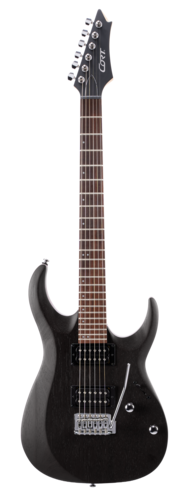 גיטרה חשמלית CORT X100 Open Pore Black H,H בצבע שחור
