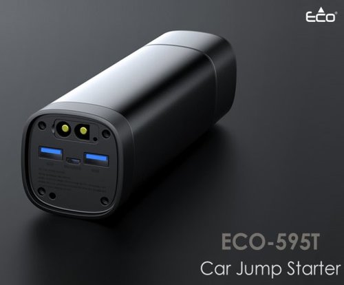 סוללת גיבוי 10000mAh להתנעת הרכב כולל פנס Eco ECO-595T - LED
