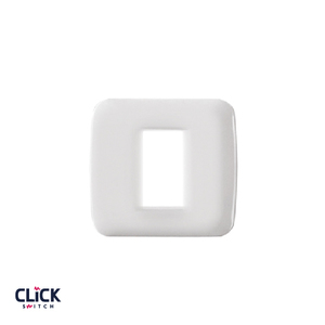 מסגרת CLICK לקופסה עגולה (55) 1 מודול בצבע לבן