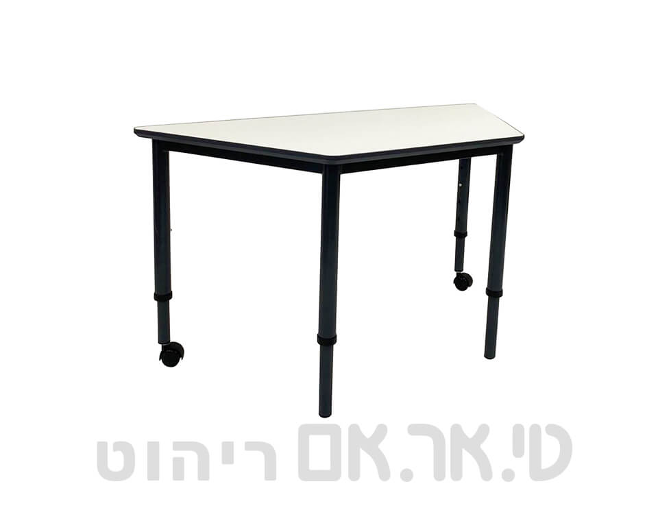 שולחן טרפז זוגי עם רגליים מתכווננות