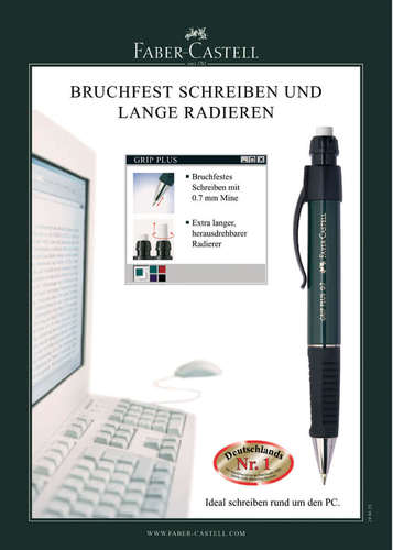 עפרון מכני Faber Castell Grip plus 0.7 