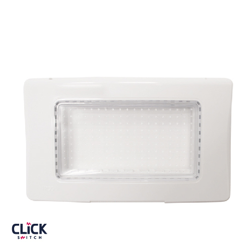 מסגרת CLICK לקופסה מלבנית 4 מודול בצבע לבן מוגן מים IP 55
