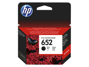 ראש דיו שחור מקורי HP 652 F6V25AE
