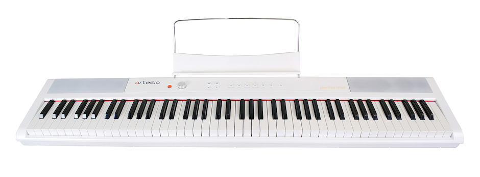 פסנתר חשמלי 88 קלידים לבן ARTESIA PERFORMER