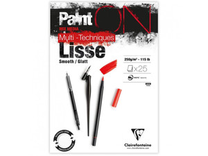 בלוק נייר PAINT ON LESSE A4 CLAIREFONTAINE