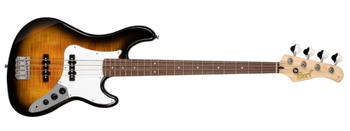 גיטרה בס Cort GB24PJJ 2T Flamed Maple Top