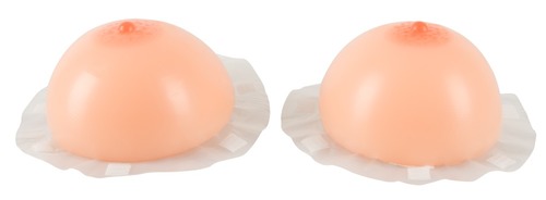 רתמת חזה שדיים סיליקון איכותית במשקל 2x1000 גרם Cottelli  - Silicone Breasts with Bra