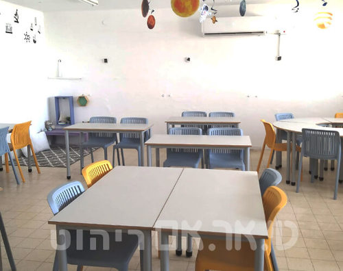 שולחנות דגם תומר במידות 120/60 עם פלטת בירץ וקנט חשוף