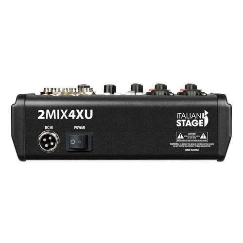 2MIX4XU מיקסר4 ערוצים כולל USB + Bluetooth מבית Italian Stage