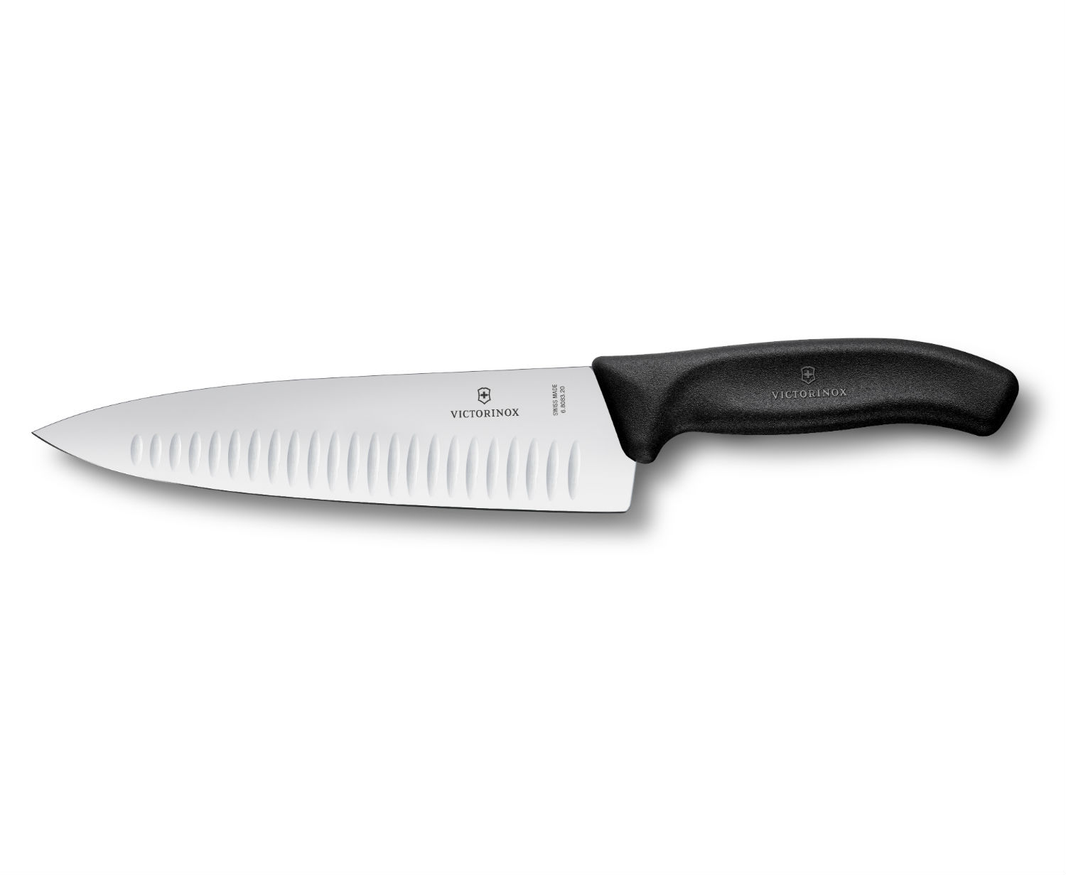 סכין שף להב רחב מחורץ 20 ס"מ VICTORINOX / ויקטורינוקס