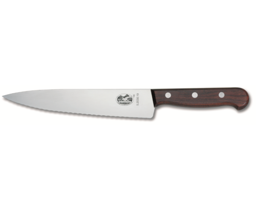 סכין שף משוננת ידית עץ 25 ס”מ VICTORINOX / ויקטורינוקס 