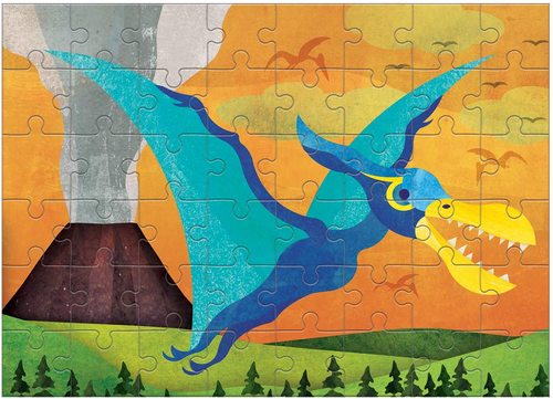 מיני פאזל פטרוזאור(48 חלקים) מבית MUDPUPPY