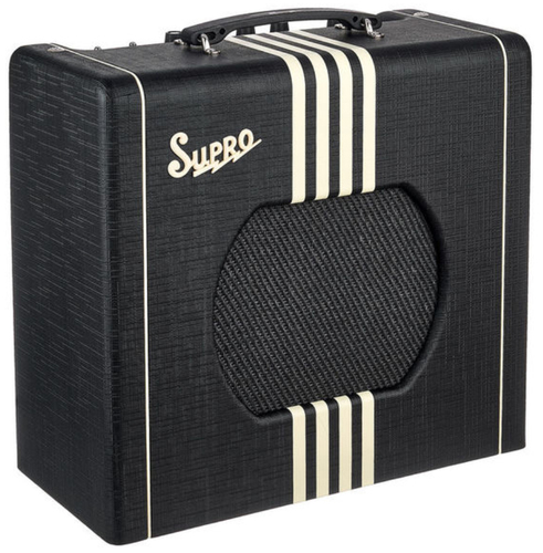 Supro Delta King 10 1x10-inch 5-watt Tube Combo Amp - Black and Cream