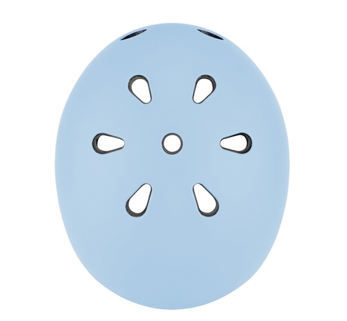 קסדה לפעוטות עם מנגנון התאמה לראש, תאורת LED אחורית, ופתחי אוורור - תכלת