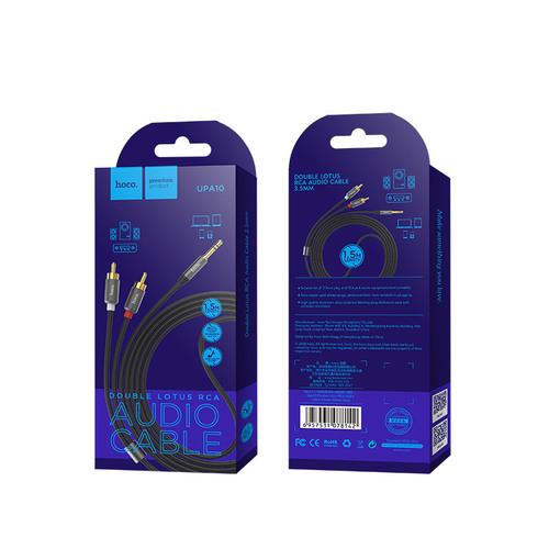 כבל אודיו Hoco Audio 3.5 mm to rca UPA10