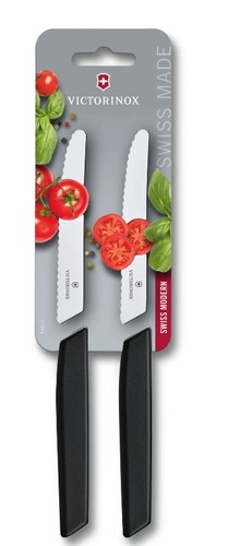 זוג סכיני ירקות ושולחן בידיות חדשות VICTORINOX / ויקטורינוקס
