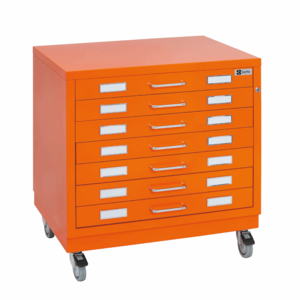 כוננית 7 מגירות לגליונות נייר Bieffe BF-Line A2 - *עם גלגלים*